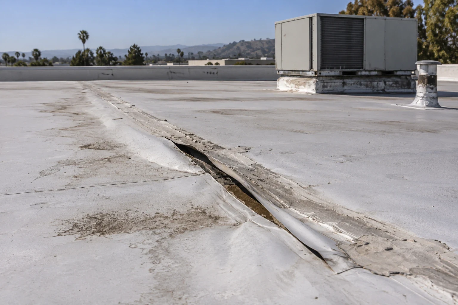 Commercial Roof Seam Failure Repair in Vallejo, CA